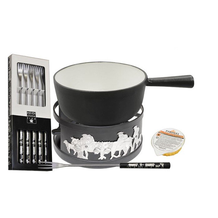 Set Fondue "Alpes" Noir 21